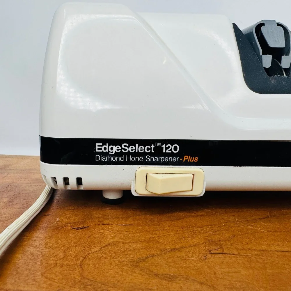 Chefs Choice EdgeSelect 120 Electric Diamond Hone Knife Sharpener White 3-Stage